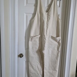 We The Free‎ By Free People Cream Women's Jumpsuit